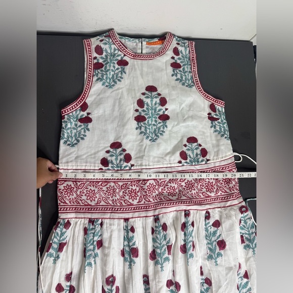 Oliphant Sleeveless Piped Maxi- Napa Red Tuckernuck - Picture 4 of 8